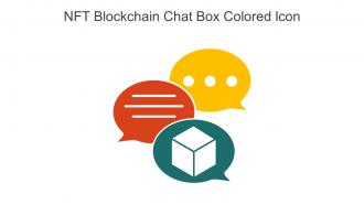 NFT Blockchain Chat Box Colored Icon In Powerpoint Pptx Png And Editable Eps Format