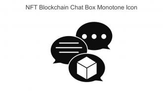 NFT Blockchain Chat Box Monotone Icon In Powerpoint Pptx Png And Editable Eps Format