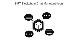 NFT Blockchain Chat Monotone Icon In Powerpoint Pptx Png And Editable Eps Format