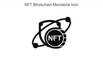 NFT Blockchain Monotone Icon In Powerpoint Pptx Png And Editable Eps Format