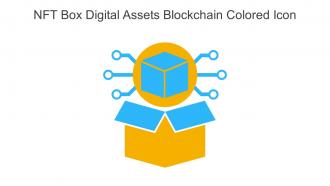 NFT Box Digital Assets Blockchain Colored Icon In Powerpoint Pptx Png And Editable Eps Format