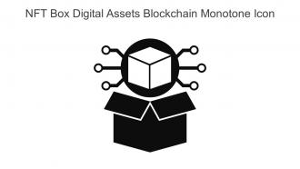 NFT Box Digital Assets Blockchain Monotone Icon In Powerpoint Pptx Png And Editable Eps Format