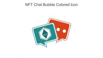 NFT Chat Bubble Colored Icon In Powerpoint Pptx Png And Editable Eps Format