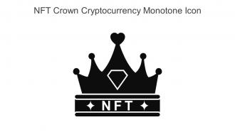 NFT Crown Cryptocurrency Monotone Icon In Powerpoint Pptx Png And Editable Eps Format