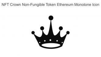 NFT Crown Non Fungible Token Ethereum Monotone Icon In Powerpoint Pptx Png And Editable Eps Format