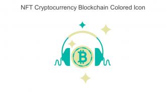NFT Cryptocurrency Blockchain Colored Icon In Powerpoint Pptx Png And Editable Eps Format
