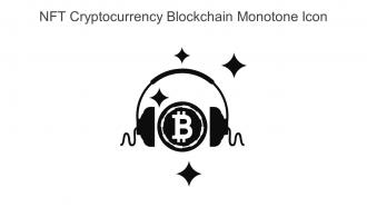 NFT Cryptocurrency Blockchain Monotone Icon In Powerpoint Pptx Png And Editable Eps Format