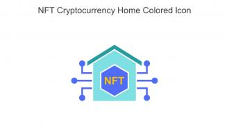 NFT Cryptocurrency Home Colored Icon In Powerpoint Pptx Png And Editable Eps Format