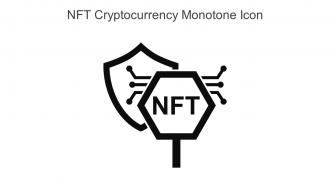 NFT Cryptocurrency Monotone Icon In Powerpoint Pptx Png And Editable Eps Format