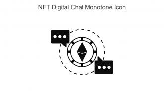 NFT Digital Chat Monotone Icon In Powerpoint Pptx Png And Editable Eps Format