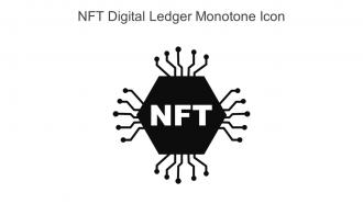 NFT Digital Ledger Monotone Icon In Powerpoint Pptx Png And Editable Eps Format