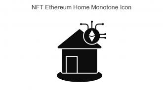 NFT Ethereum Home Monotone Icon In Powerpoint Pptx Png And Editable Eps Format
