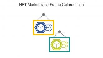 NFT Marketplace Frame Colored Icon In Powerpoint Pptx Png And Editable Eps Format