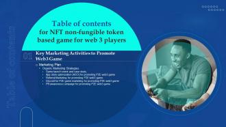NFT Non Fungible Token Based Game For Web 3 Players Table Of Contents