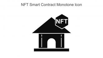 NFT Smart Contract Monotone Icon In Powerpoint Pptx Png And Editable Eps Format