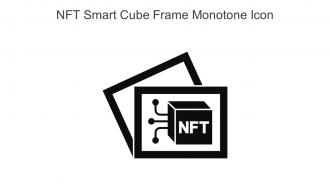 NFT Smart Cube Frame Monotone Icon In Powerpoint Pptx Png And Editable Eps Format