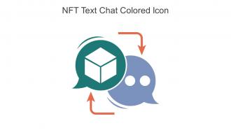 NFT Text Chat Colored Icon In Powerpoint Pptx Png And Editable Eps Format