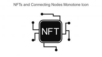 Nfts And Connecting Nodes Monotone Icon In Powerpoint Pptx Png And Editable Eps Format