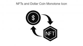 Nfts And Dollar Coin Monotone Icon In Powerpoint Pptx Png And Editable Eps Format
