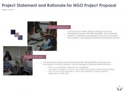 NGO Project Proposal Powerpoint Presentation Slides