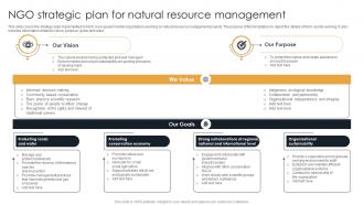 NGO Strategic Plan For Natural Resource Management