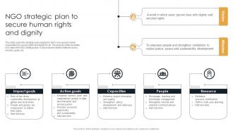 NGO Strategic Plan To Secure Human Rights And Dignity