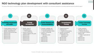 NGO Technology Plan Development With Consultant Assistance