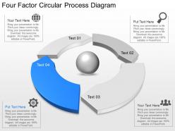 Ni four factor circular process diagram powerpoint template