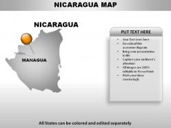 Nicaragua country powerpoint maps