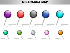 Nicaragua country powerpoint maps