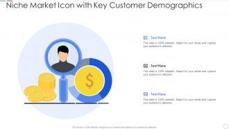 Niche Market Icon With Key Customer Demographics