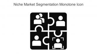 Niche Market Segmentation Monotone Icon In Powerpoint Pptx Png And Editable Eps Format