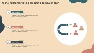 Niche Micromarketing Targeting Campaign Icon