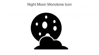 Night Moon Monotone Icon In Powerpoint Pptx Png And Editable Eps Format