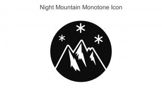Night Mountain Monotone Icon In Powerpoint Pptx Png And Editable Eps Format