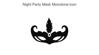 Night Party Mask Monotone Icon In Powerpoint Pptx Png And Editable Eps Format