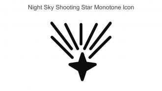 Night Sky Shooting Star Monotone Icon In Powerpoint Pptx Png And Editable Eps Format