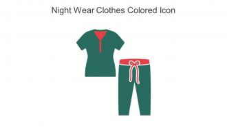 Night Wear Clothes Colored Icon In Powerpoint Pptx Png And Editable Eps Format
