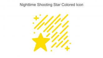 Nighttime Shooting Star Colored Icon In Powerpoint Pptx Png And Editable Eps Format