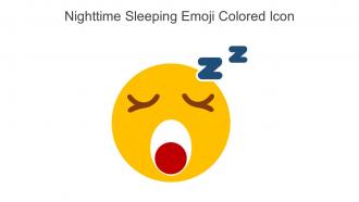 Nighttime Sleeping Emoji Colored Icon In Powerpoint Pptx Png And Editable Eps Format