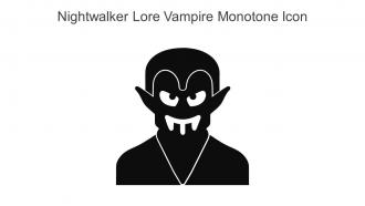 Nightwalker Lore Vampire Monotone Icon In Powerpoint Pptx Png And Editable Eps Format