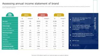 Nike Brand Extension Assessing Annual Income Statement Of Brand