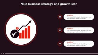Nike Business Strategy And Growth Icon