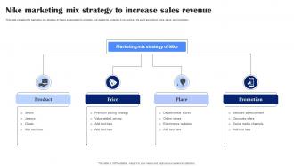 Nike Marketing Mix Strategy To Increase Sales Revenue