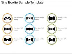 Nine bowtie sample template