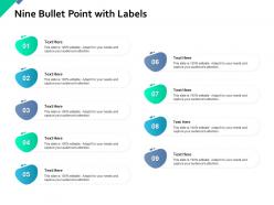 Nine bullet point with labels