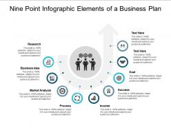 Nine Point Infographic Elements Of A Business Plan