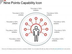 Nine points capability icon presentation deck