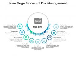 Nine stage process of risk management