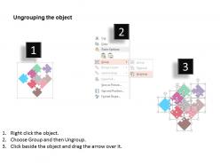 Nine staged puzzle diagram for agile management flat powerpoint design